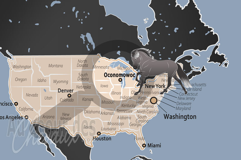 La localisation d'Oconomowoc aux �tats Unis