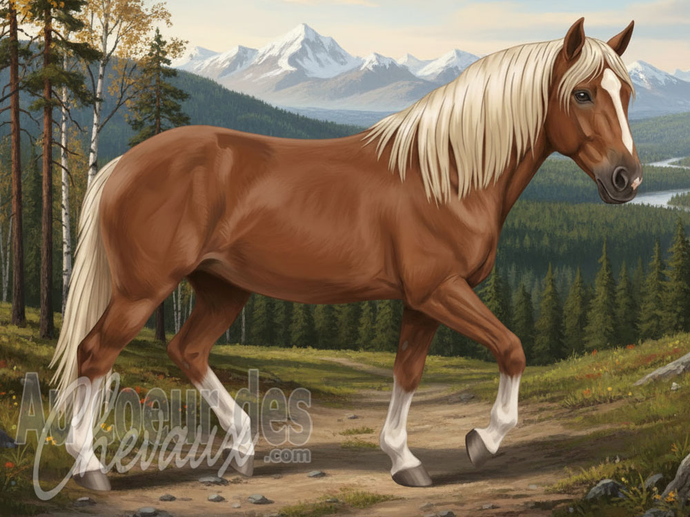 Le Poney Onega, le survivant des for�ts du nord russe