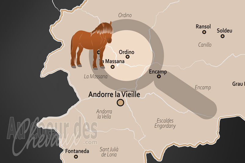 La localisation d'Ordino � Andorre