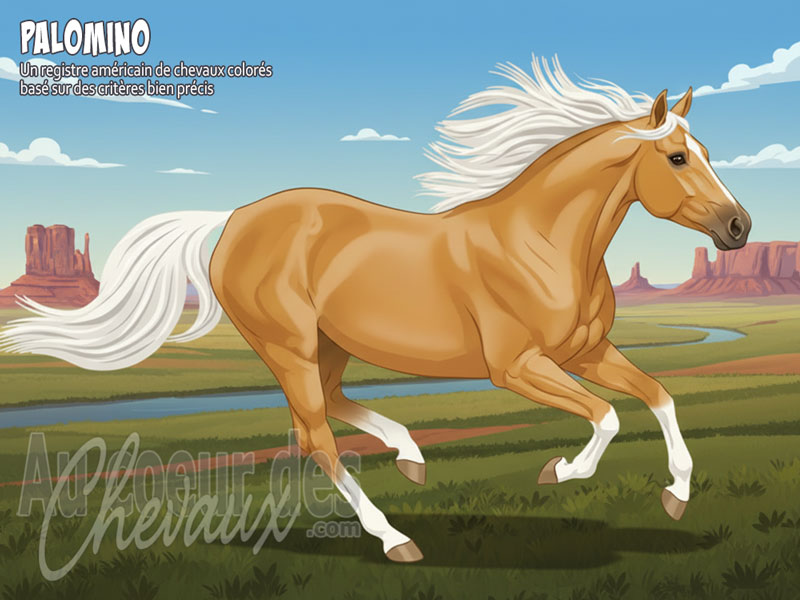 Le Cheval Palomino, la l�gende dor�e des am�riques