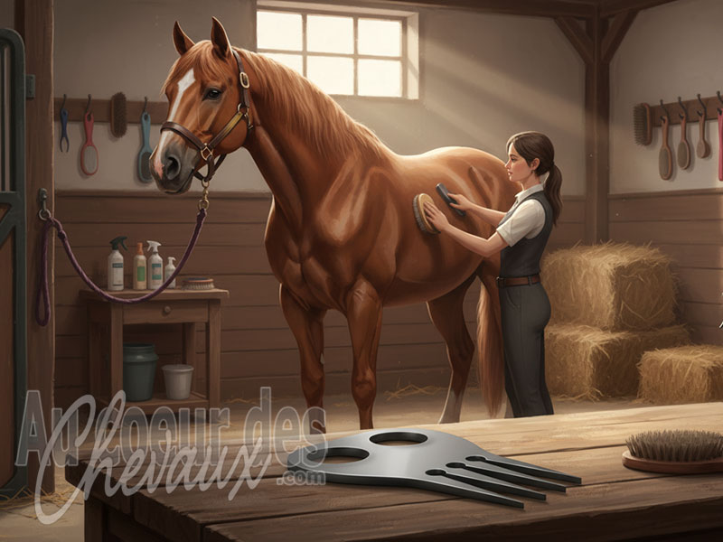Le Peigne � natter pour le cheval, sp�cificit�s techniques, pr�cision du toilettage et optimisation de la pr�sentation sportive