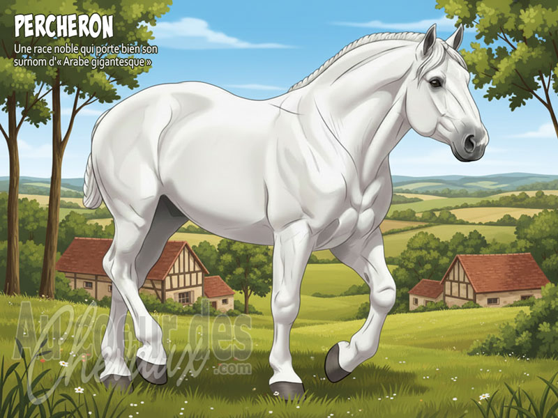 Le Cheval Percheron, des croisades aux champs du monde