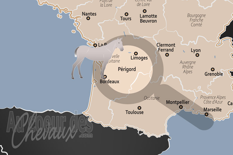 La localisation du P�rigord en France