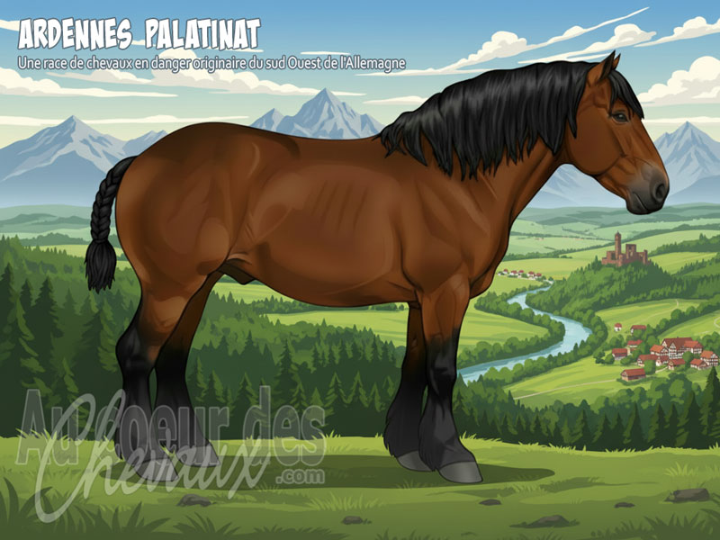 Le Cheval des Ardennes Palatinat, un h�ritage germanique de puissance