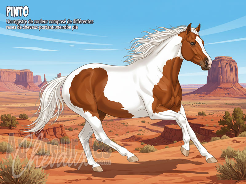 Le Cheval Pinto, l'�pop�e de la robe aux �tats-unis