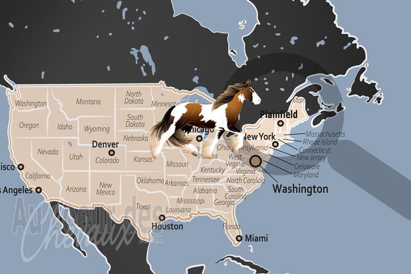 La localisation de Plainfield aux �tats Unis