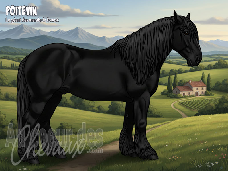 Le Cheval Poitevin, le g�ant des marais de l'ouest