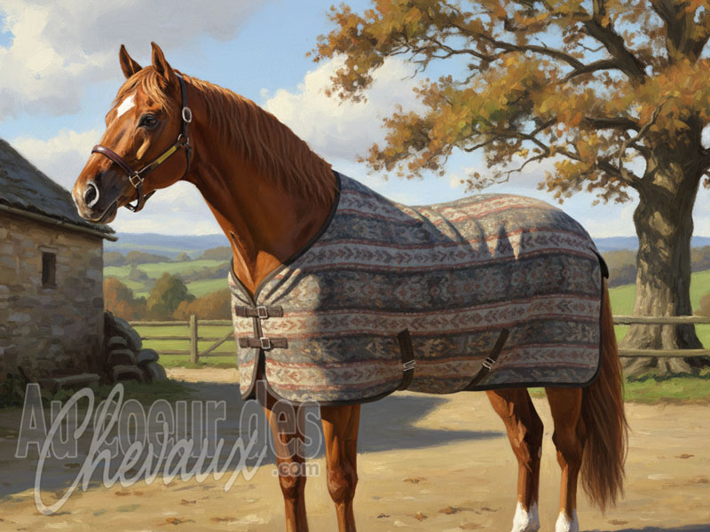 La Couverture polaire pour le cheval, propri�t�s de transfert d'humidit� et r�le dans la r�cup�ration post-effort