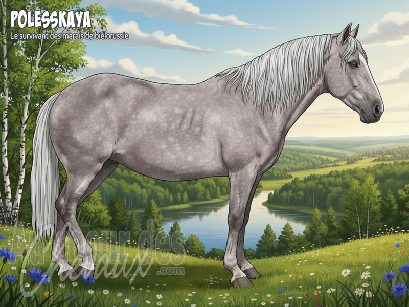 Le Cheval Polesskaya, le survivant des marais de bi�lorussie