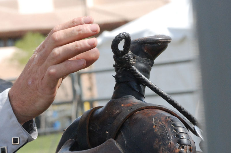 Le pommeau d'une selle western
