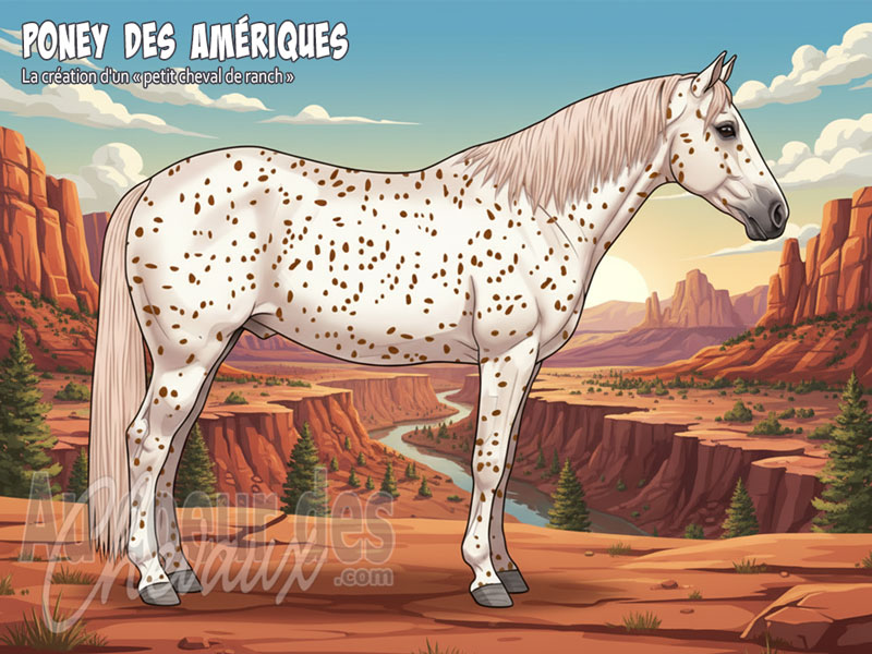 Le Poney des Am�riques, la cr�ation d'un � petit cheval de ranch �