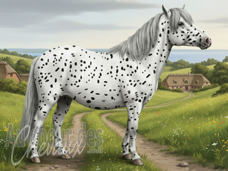 Le Poney Knabstrup, l'h�ritage royal et tachet� du danemark
