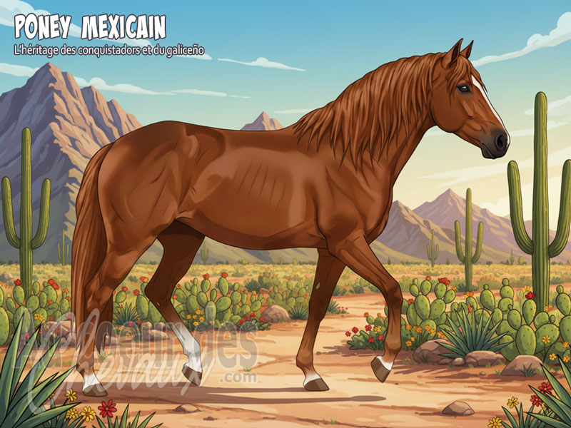 Le Poney Mexicain, l'h�ritage des conquistadors et du galice�o