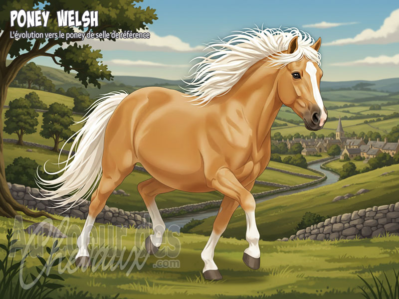 Le Poney Welsh, l'�volution vers le poney de selle de r�f�rence