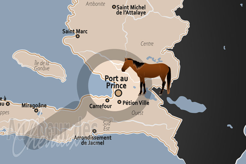 La localisation de Port au Prince � Ha�ti