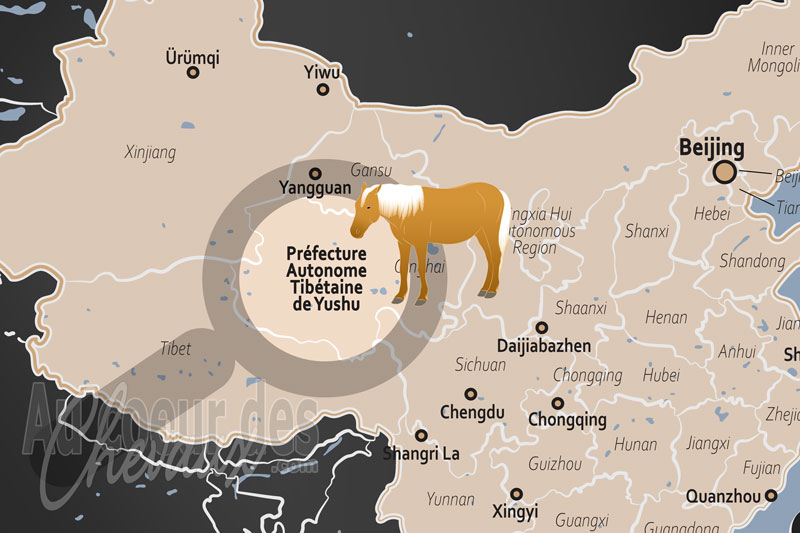 La localisation de Pr�fecture Autonome Tib�taine de Yushu en Chine