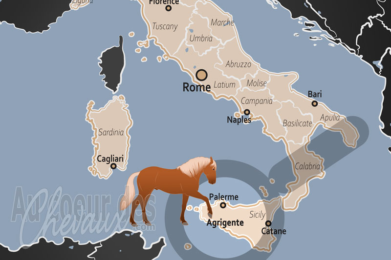 La localisation de la Province d'Agrigente en Italie