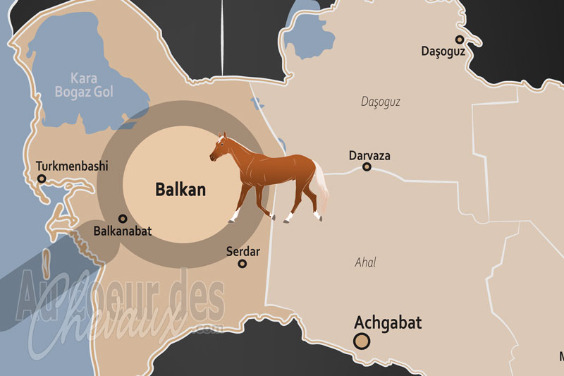 La localisation de la Province de Balkan au Turkm�nistan