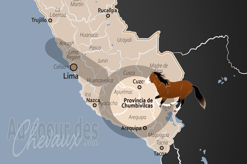 La localisation de la Province de Chumbivilcas au P�rou