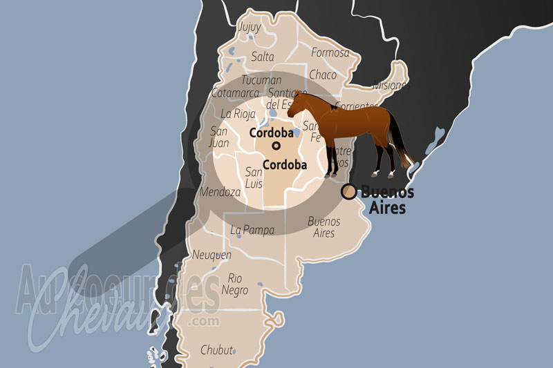 La localisation de la Province de C�rdoba en Argentine