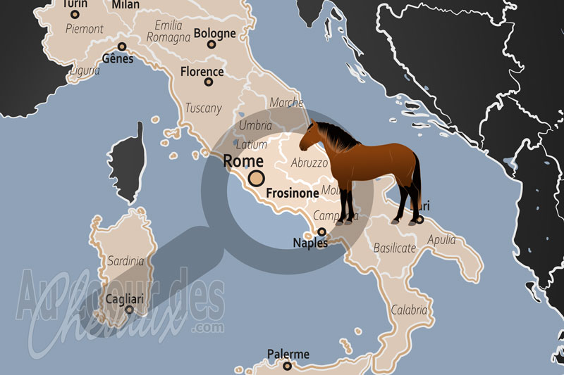 La localisation de la Province de Frosinone en Italie