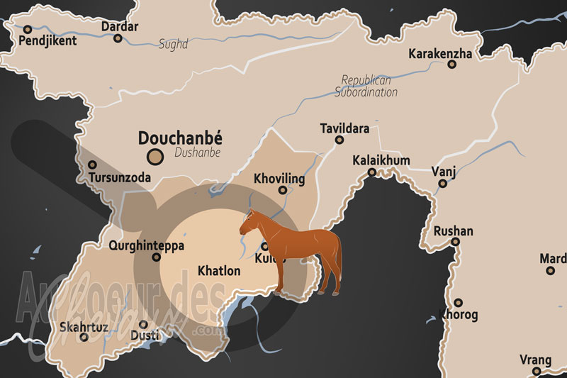 La Province de Khatlon, berceau du cheval lokai et terre du buzkashi