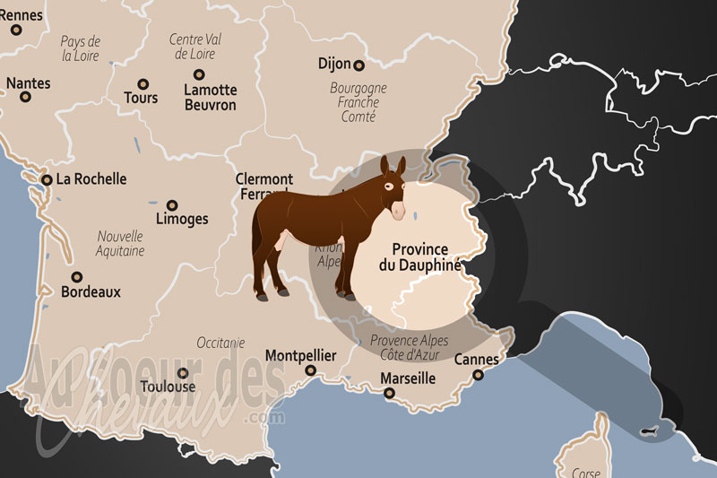 La localisation de la Province du Dauphin� en France