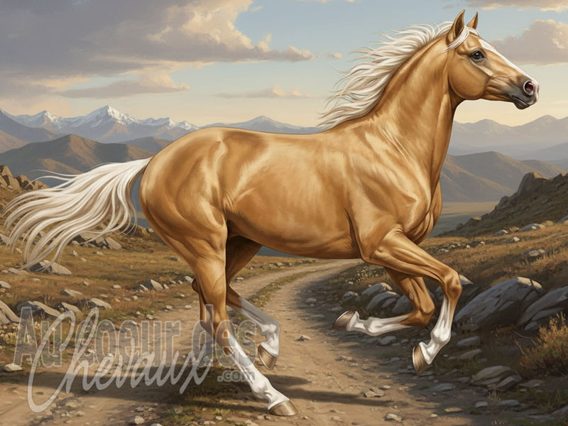 Le Cheval Qazal, l'aristocrate dor� de l'afghanistan