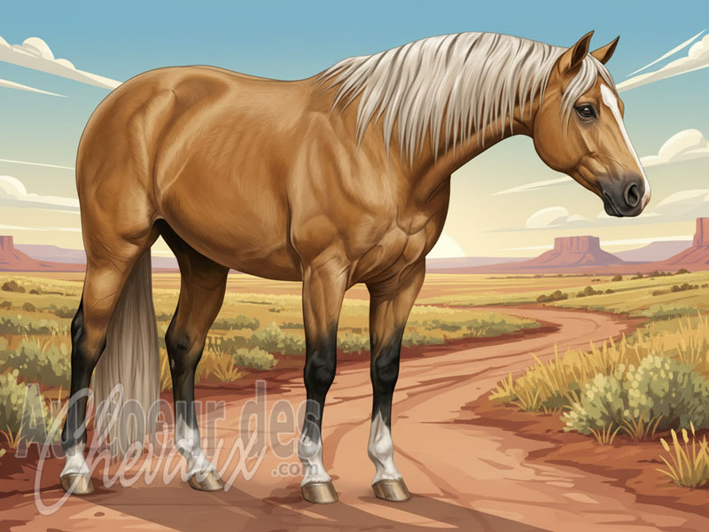 Le Quarter Horse, la gen�se du � sprinteur de la fronti�re �