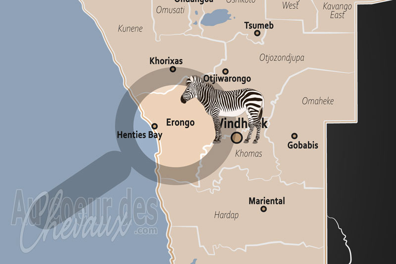 La R�gion d'Erongo, entre dunes de feu et montagnes de granit