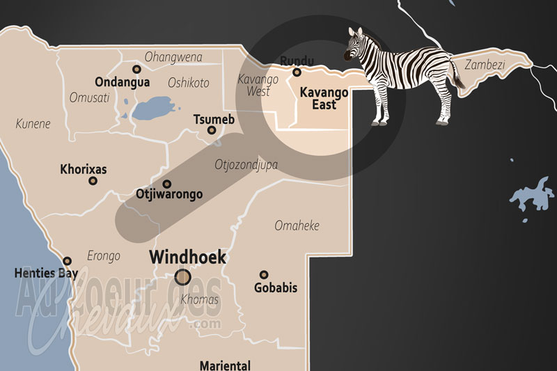 La R�gion de Kavango Est, le galop des rives fertiles au c?ur de la namibie