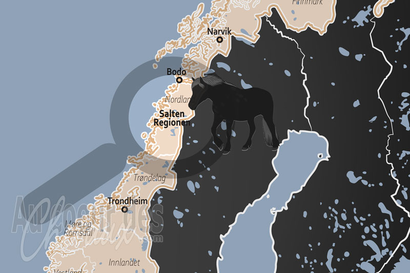 La R�gion de Salten, les crins du grand nord sous le soleil de minuit