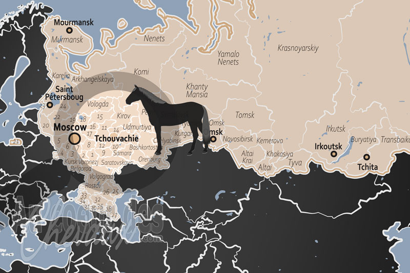 La localisation de la R�publique de Tchouvachie en Russie