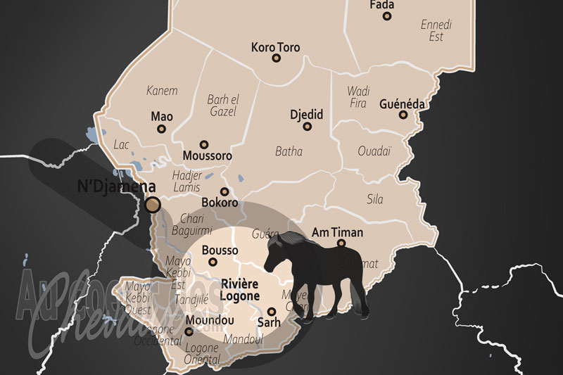 La localisation de la Rivi�re Logone dans le monde