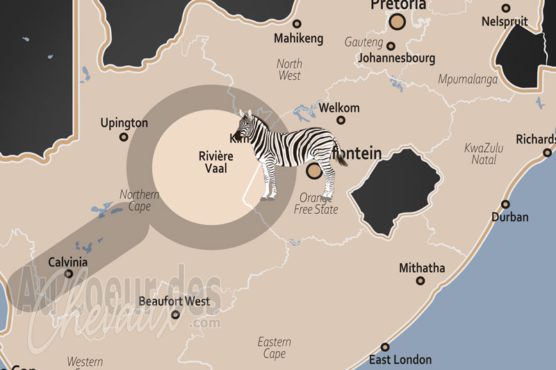 La Rivi�re Vaal, le galop de fer sur les terres de diamants
