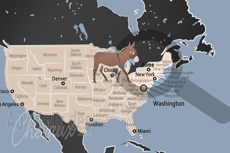 La localisation de Rome aux �tats Unis