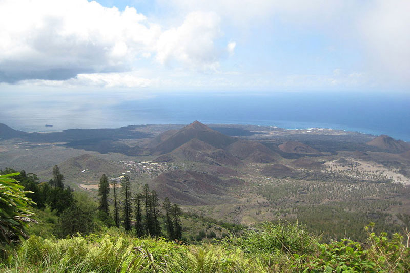 Une vue d'un paysage de Sainte H�l�ne Ascension et Tristan da Cunha