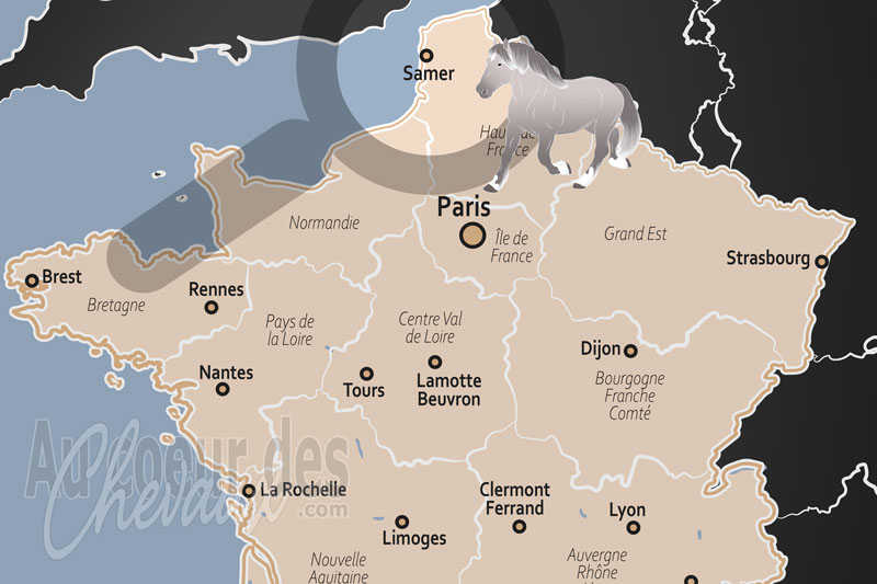 La localisation dans le pays de Samer en France