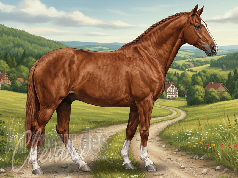 Le Cheval Sang Chaud Lourd de Saxe Thuringe, la r�silience d'un patrimoine allemand