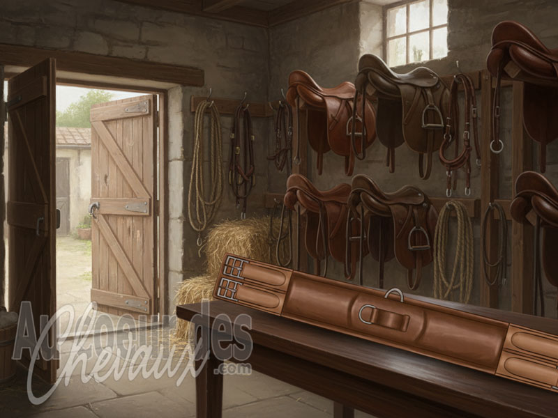 La Sangle courte de la selle d'�quitation, optimisation du contact cavalier-cheval et analyse de la pression thoracique