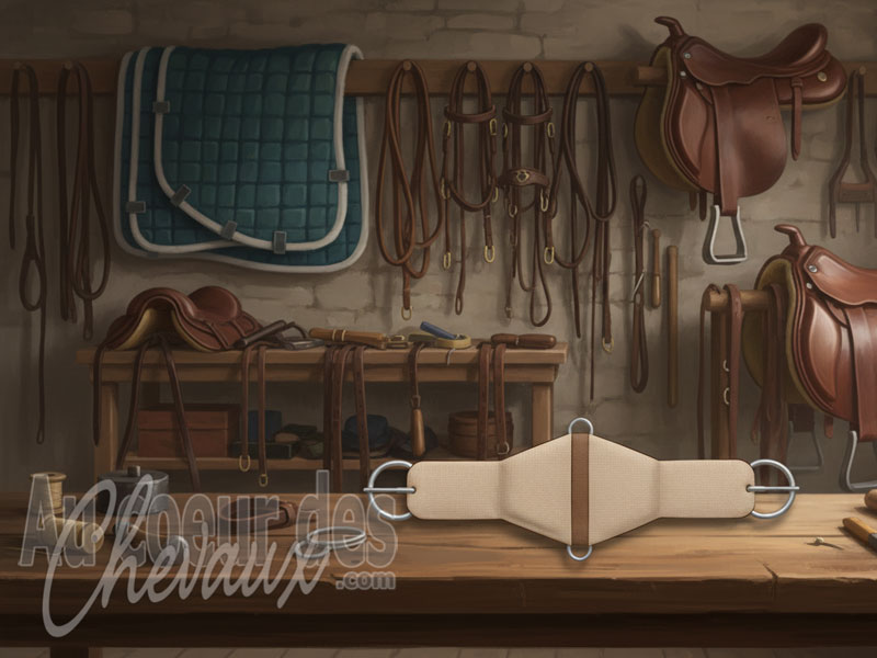 La Sangle working cow de la selle d'�quitation, �quilibre entre mobilit� athl�tique et r�sistance aux forces lat�rales