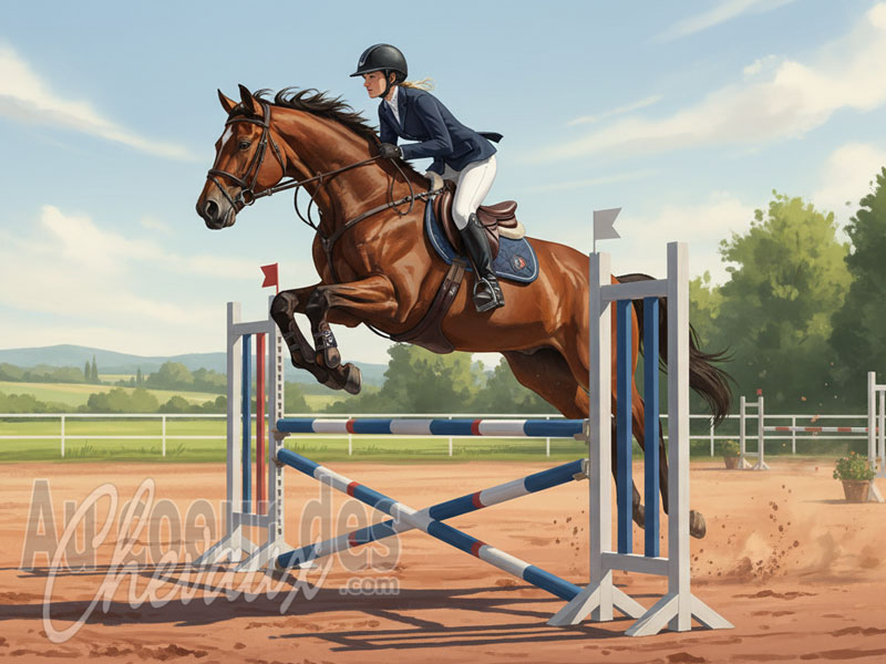 Le Saut d'obstacles avec le cheval, entre performance athl�tique, pr�cision technique et harmonie du couple �quin
