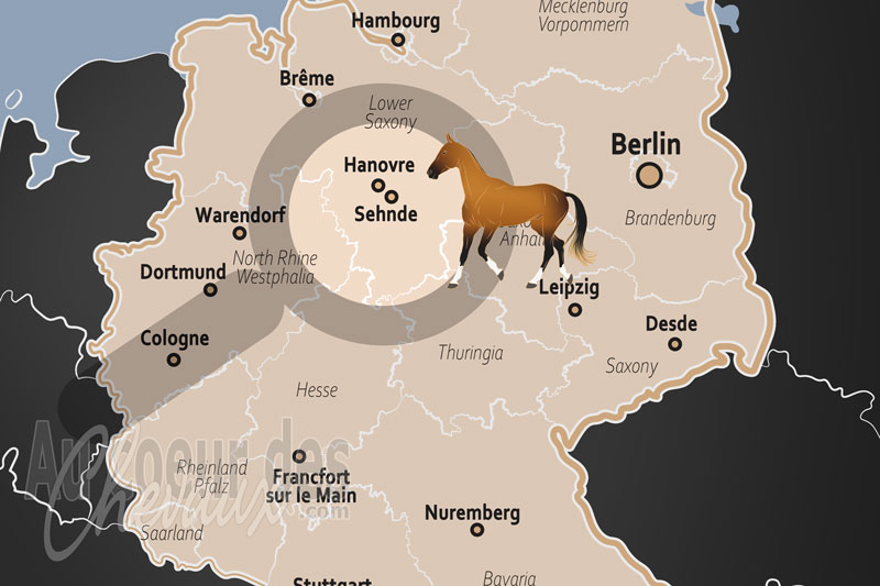 La localisation dans le pays de Sehnde en Allemagne
