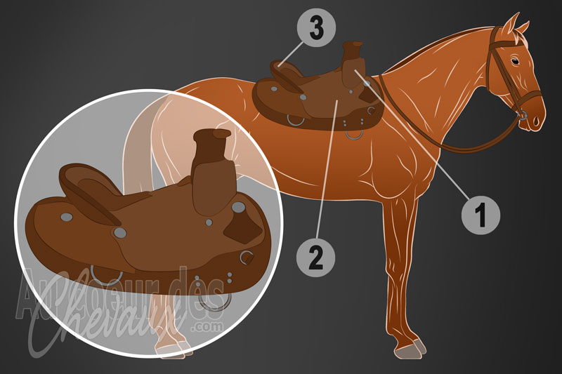 La selle mexicaine pour monter � cheval