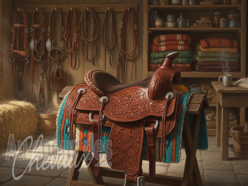 La Selle type western, ing�nierie du travail, r�partition des charges et ergonomie d'endurance utilitaire