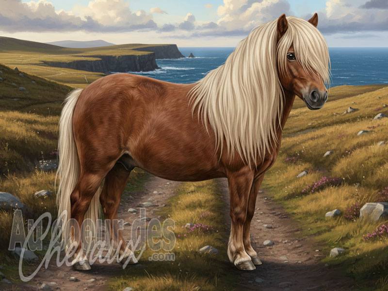 Le Poney Shetland, le colosse miniature des �les du nord