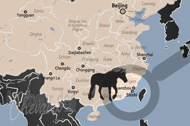 La localisation de Shishi en Chine