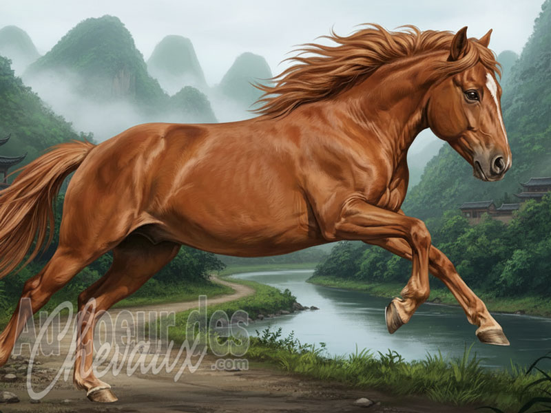 Le Cheval Sikang, le vaillant montagnard des marches tib�taines