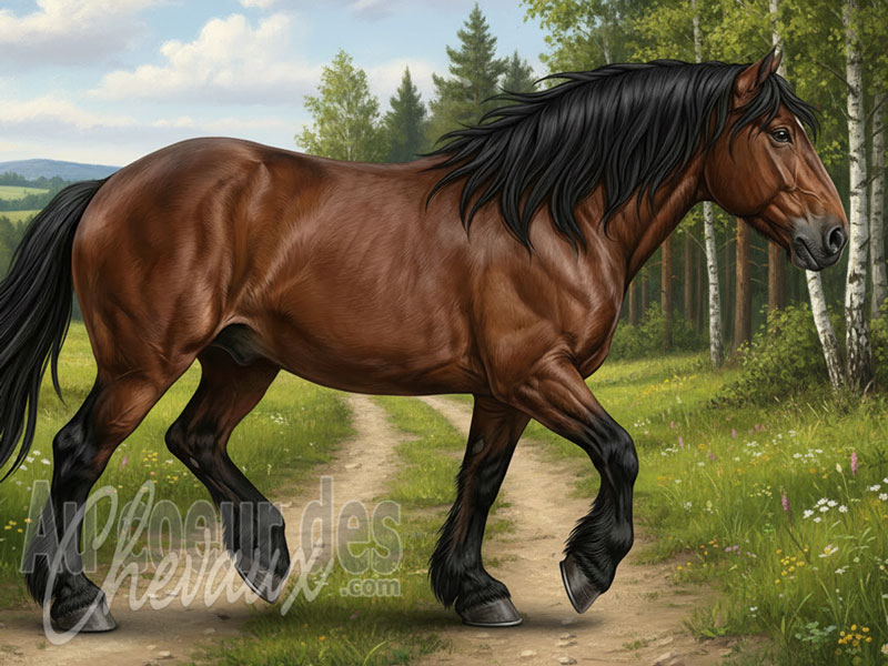 Le Cheval de Trait Sok�lski, le colosse des terres de podlachie