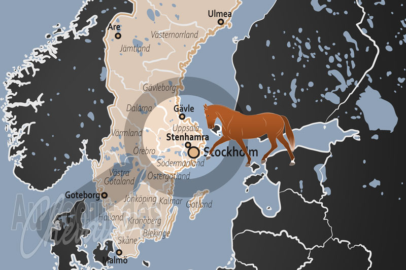 La localisation de Stenhamra en Su�de